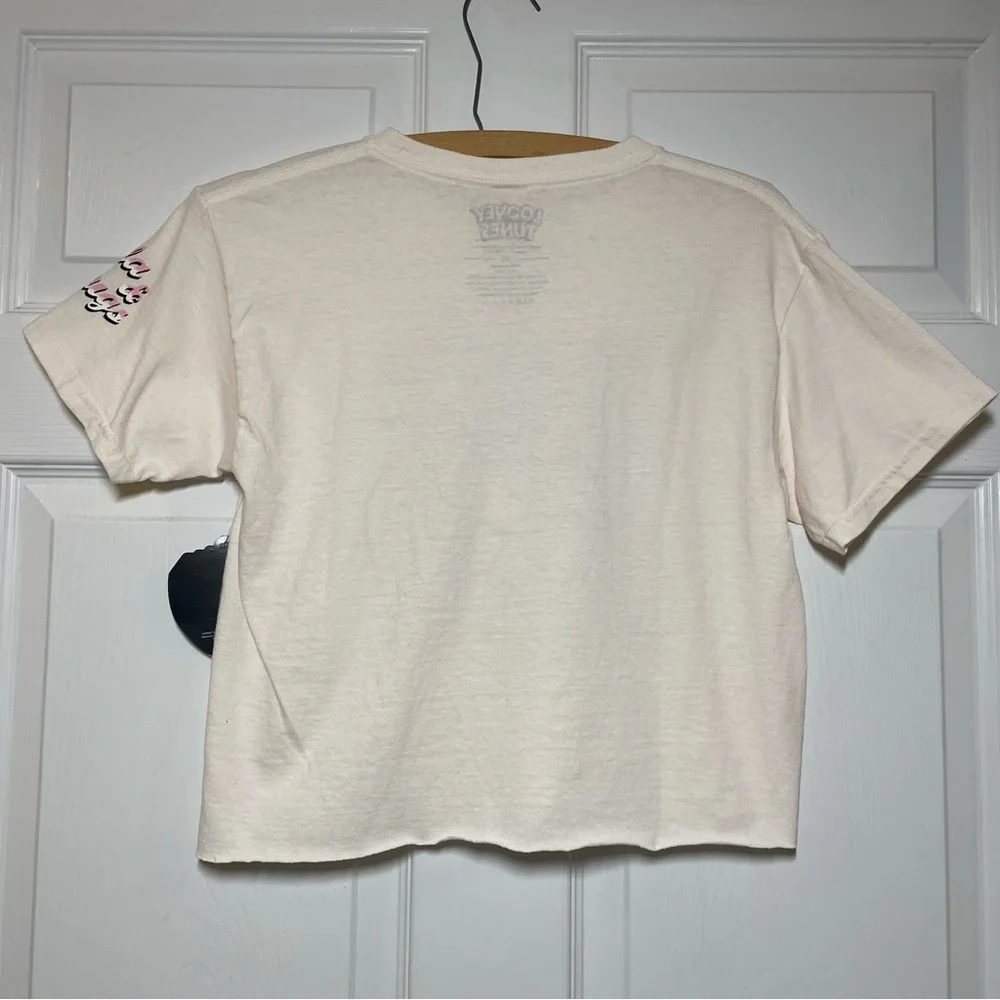 NWT Hot Topic Looney Tunes Womens XS Cropped T Shirt Lola Bugs Bunny Multicolor - Picture 5 of 6